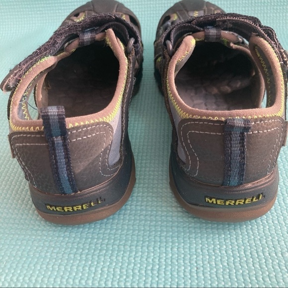 Merrell Hydro Hiker Sandals Boy's Size 3 US Navy/Green - MC53375. - Picture 4 of 8